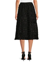 COREY LYNN CALTER Blaze Woven Midi A-Line Circle Skirt