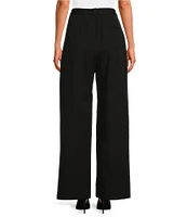 COREY LYNN CALTER Rowan Stretch Twill Wide Leg Pleated Trouser Pant