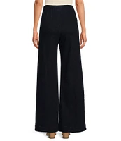 COREY LYNN CALTER Tasha Stretch Denim Flare Wide-Leg Pant