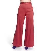 COREY LYNN CALTER Tasha Stretch Woven Flare Leg Pant