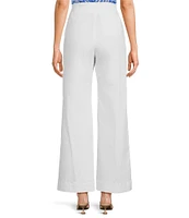 COREY LYNN CALTER Wallis Stretch Twill High Rise Straight Leg Pants
