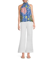 COREY LYNN CALTER Wallis Stretch Twill High Rise Straight Leg Pants