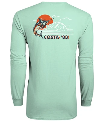 Costa Bluewater Long Sleeve Graphic T-Shirt