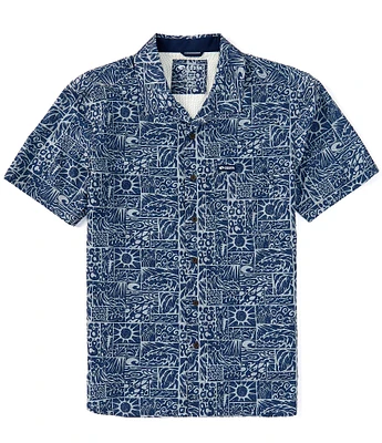 Costa Camp Tech Short Sleeve Printed Woven Shirt