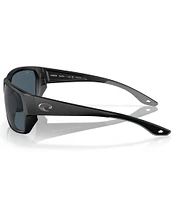 Costa Del Mar Men's 6S9113 60mm Polarized Rectangular Sunglasses