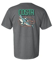 Costa Jumping Shark Short Sleeve Graphic T-Shirt