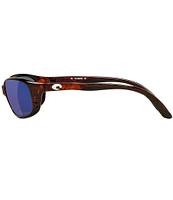 Costa Men's 6S9017 Brine Tortoise Mirrored 59mm Oval Polarized Sunglasses