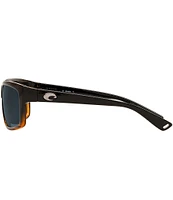 Costa Men's 6S9047 Cut 60mm Rectangle Polarized Sunglasses