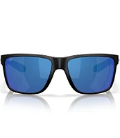 Costa Men's 6S9120 Broadbill II 58mm Polarized Rectangle Sunglasses