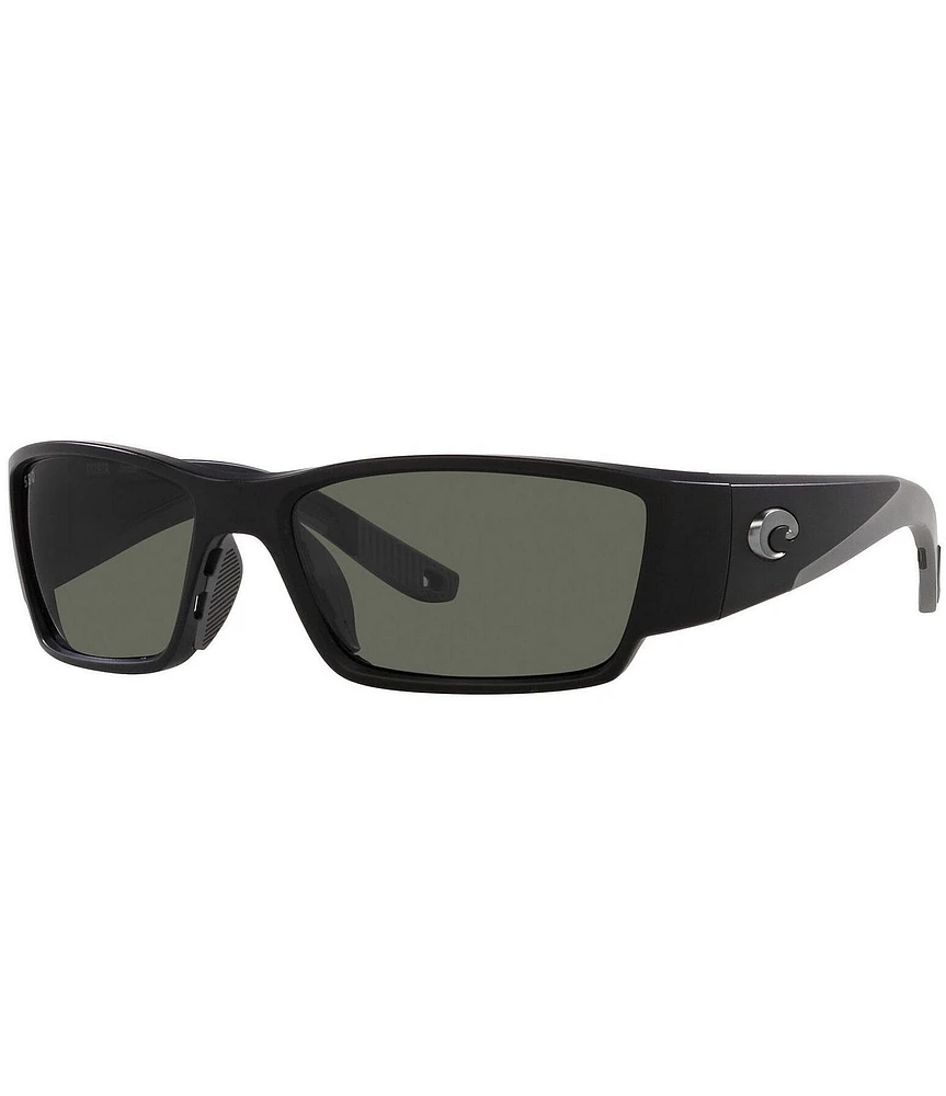 Costa Men's Del Mar Corbina Pro 61mm Polarized Matte Rectangle Sunglasses