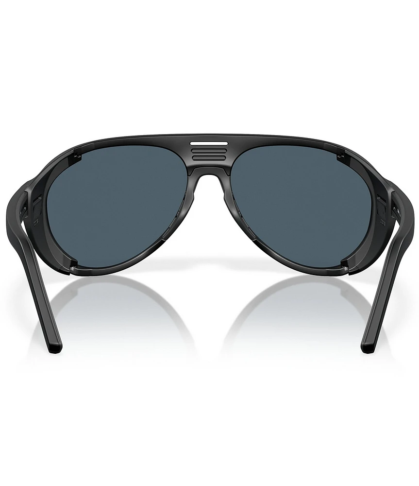 Costa Men's Grand Cataline 59mm Polarized Aviator Shield Sunglasses