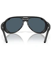 Costa Men's Grand Cataline 59mm Polarized Aviator Shield Sunglasses