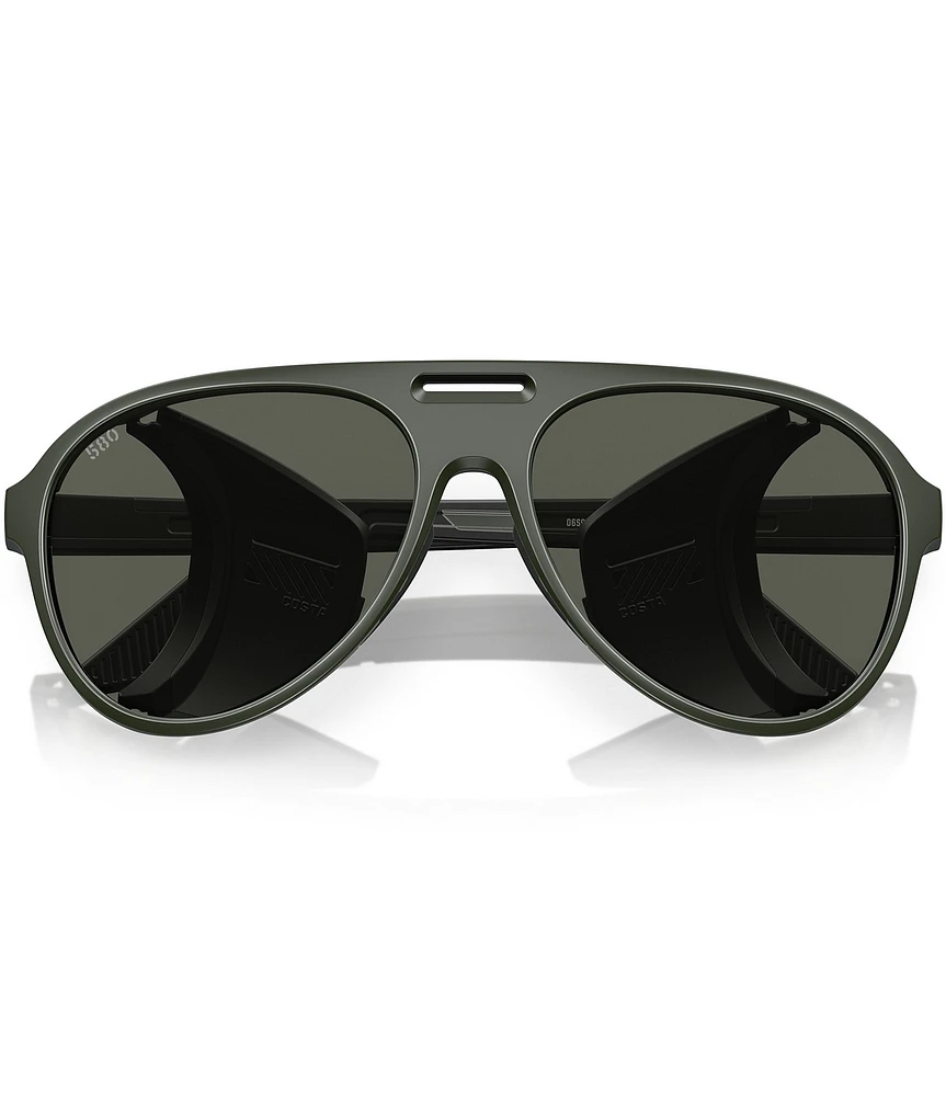 Costa Men's Grand Cataline 59mm Polarized Aviator Sunglasses