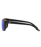 Costa Men's Mainsail 55mm Polarized Rectangle Sunglasses