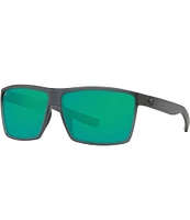 Costa Men's Rincon Polarized Rectangle Sunglasses