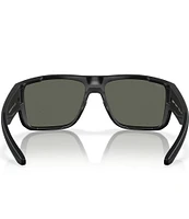 Costa Men's Taxman 59mm Mirrored Rectangle Polarized Sunglasses