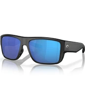 Costa Men's Taxman 59mm Mirrored Rectangle Polarized Sunglasses