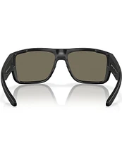 Costa Men's Taxman 59mm Mirrored Rectangle Polarized Sunglasses