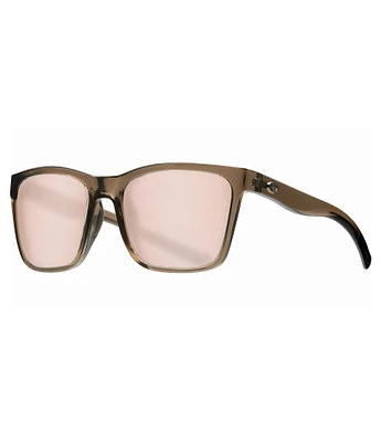 Costa Panga Polarized Mirrored Square Sunglasses