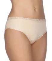 Cotillion Cotton Lace-Trim Bikini Panty