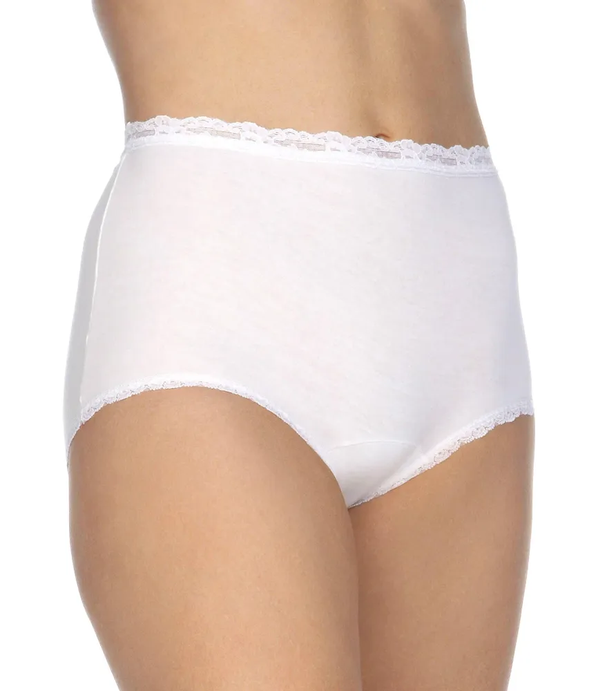 Cotillion Cotton Lace-Trim Brief