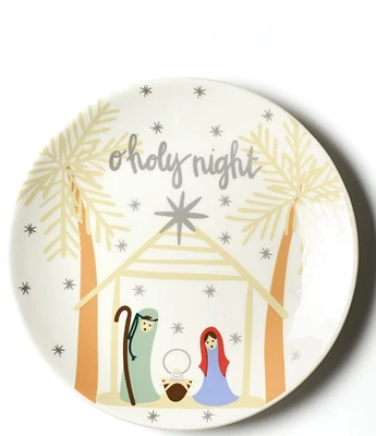 Coton Colors Fair Skin O Holy Night in Color Salad Plate, Set of 4