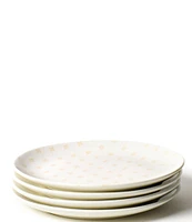 Coton Colors Quatrefoil Blush Salad Plates, Set of 4