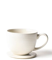 Coton Colors Signature White Collection Footed Mugs, Set of 4