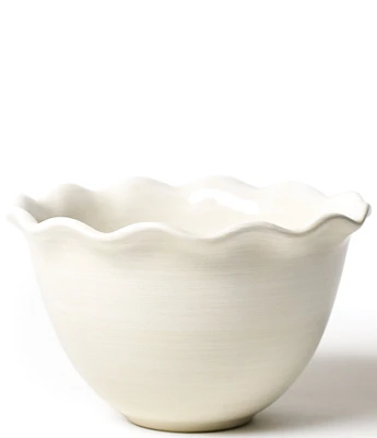 Coton Colors Signature White Ruffle Bowl