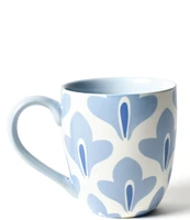 Coton Colors Iris Blue Sprout Mugs, Set of 4