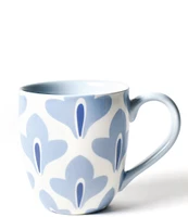 Coton Colors Iris Blue Sprout Mugs, Set of 4