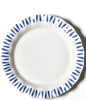 Coton Colors Iris Blue Drop Ruffle Dinner Plates, Set of 4