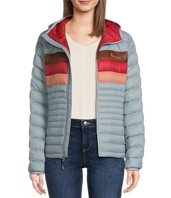 Cotopaxi Fuego Color Block Hooded Down Puffer Jacket