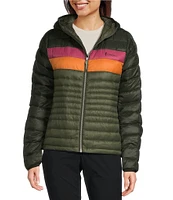 Cotopaxi Fuego Color Block Hooded Down Puffer Jacket