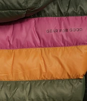 Cotopaxi Fuego Color Block Hooded Down Puffer Jacket