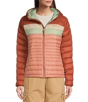 Cotopaxi Fuego Color Block Hooded Down Puffer Jacket