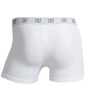 CR7 Basic Cotton Blend 3.5#double; Inseam Trunks 3-Pack