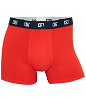 CR7 Basic Cotton Blend 3.5#double; Inseam Trunks 3-Pack