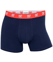 CR7 Basic Cotton Blend 3.5#double; Inseam Trunks 3-Pack