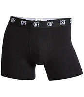 CR7 Basic Cotton Blend 3.5#double; Inseam Trunks 3-Pack