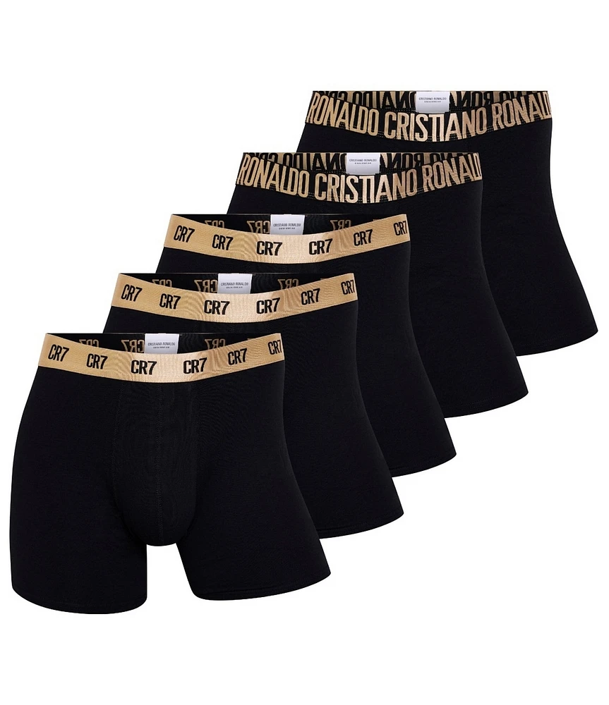 CR7 Cotton Blend .#double; Inseam Boxer Briefs -Pack