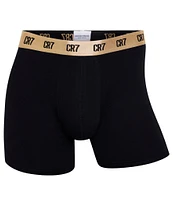 CR7 Cotton Blend .#double; Inseam Boxer Briefs -Pack