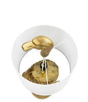 Creative Co Op 32#double; Resin Flamingo Table Lamp