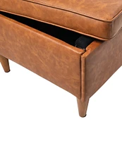 Creative Co Op Atley Upholstered Storage Ottoman