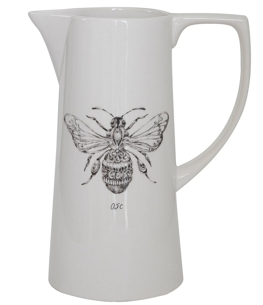 Creative Co Op Ceramic Bee Pitcher