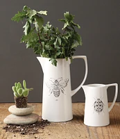 Creative Co Op Ceramic Bee Pitcher