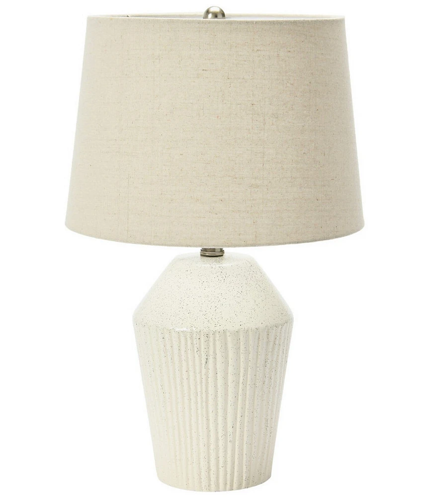 Creative Co Op Embossed Stoneware Desk Lamp