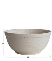 Creative Co Op Farmhouse Speckled Glaze Stoneware Bowl