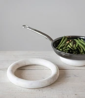 Creative Co Op Marble Trivets for Dining Table, Set of 2