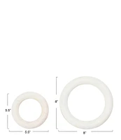 Creative Co Op Marble Trivets for Dining Table, Set of 2